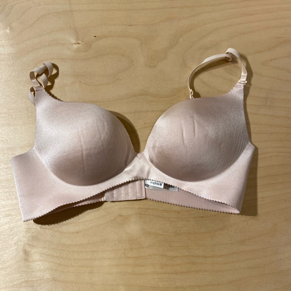 Sophie B Cream T-Shirt Bra No Wire 36 C (MT)